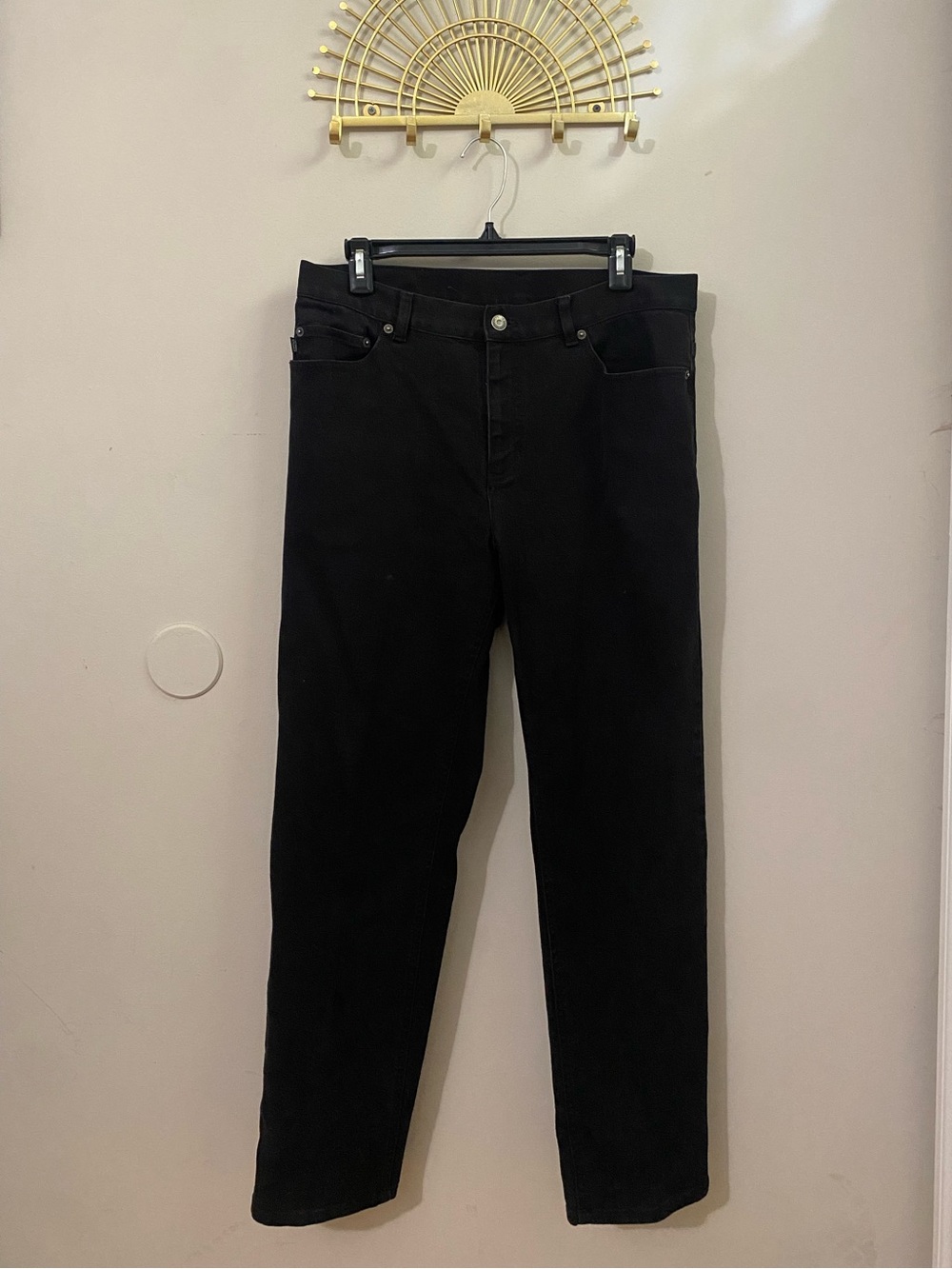 Vintage Ralph Lauren Black Straight-Leg Jeans